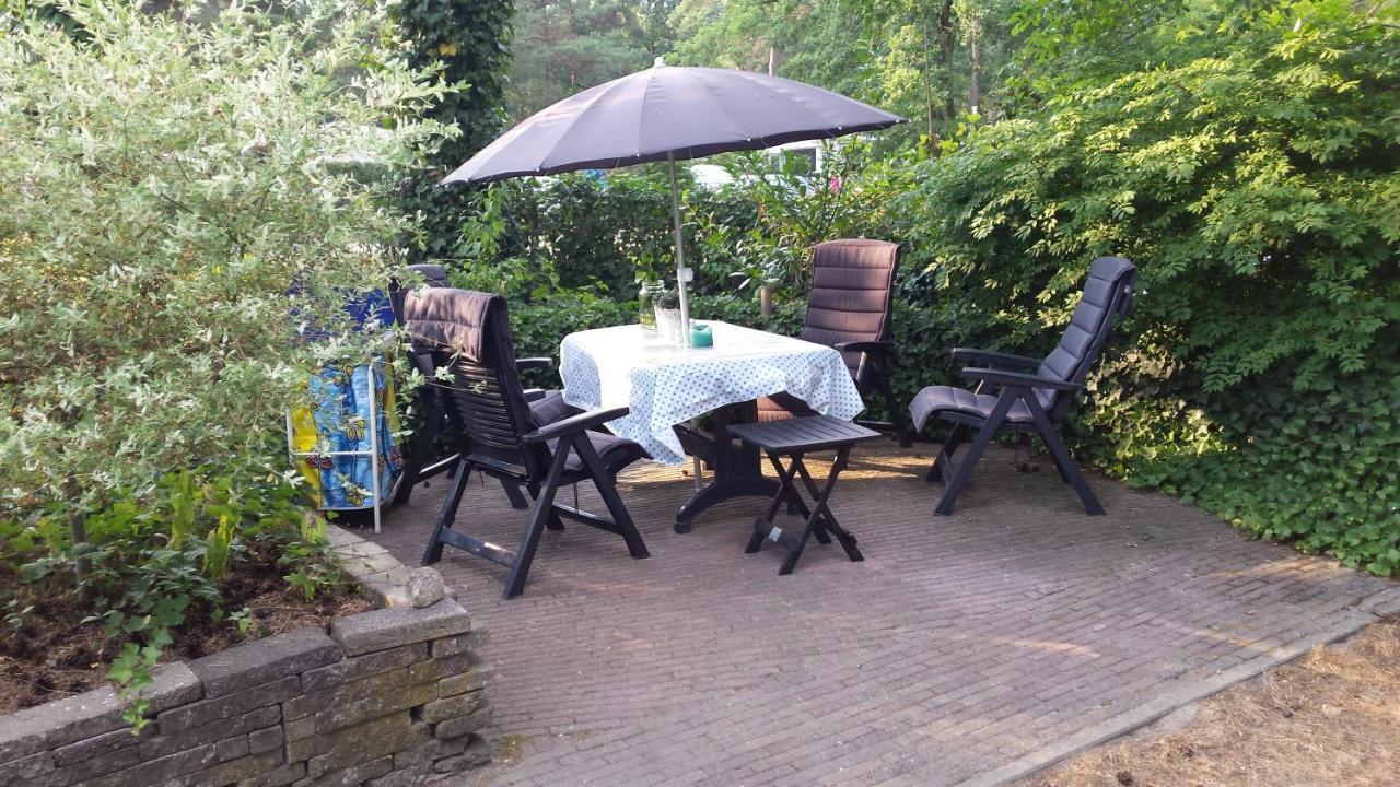 Boshuisje In Ijhorst Villa Exteriör bild